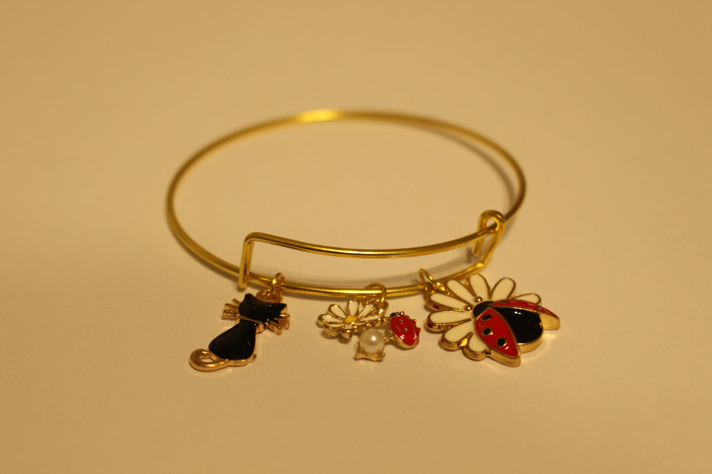 Black Cat Charm Bracelet