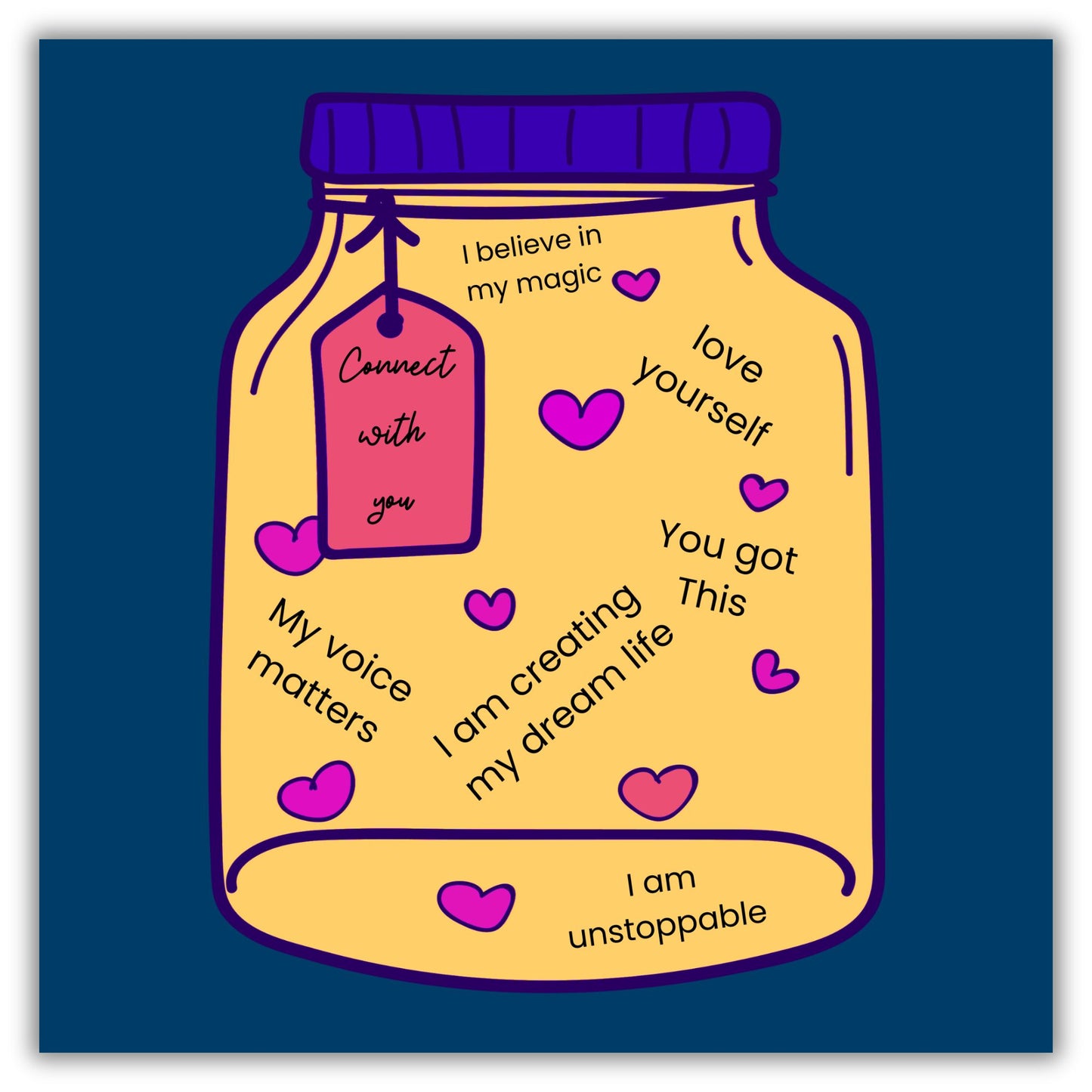 Blue Jar Sticker