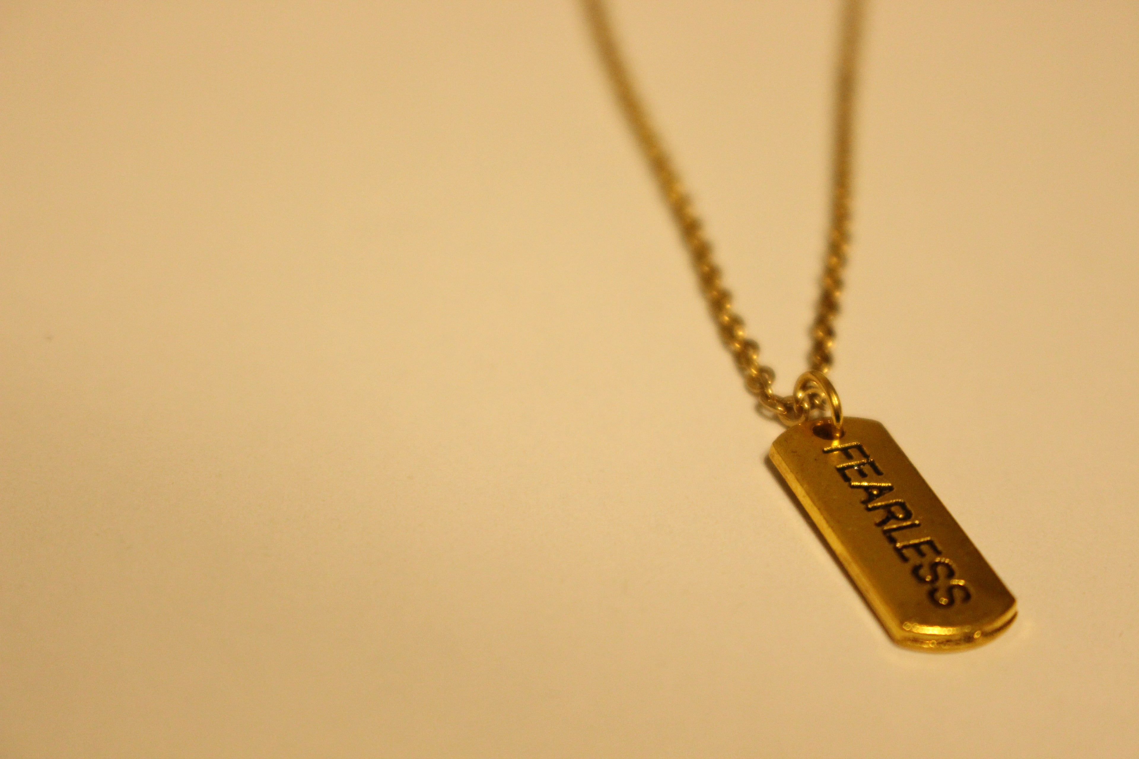 Fearless necklace gold chain