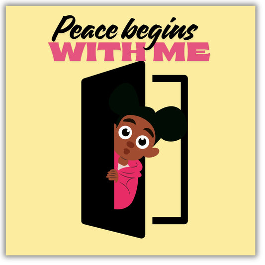 Peace Begins With Me Sticker